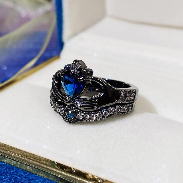 

Нежные женские кольца с изысканным дизайном «Руки держат любовь», яркие кристаллы CZ, аксессуары, эстетичный модный подарок 10