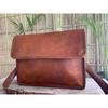 Men's Genuine Vintage Airplane Brown Leather Messenger Bag Shoulder Laptop