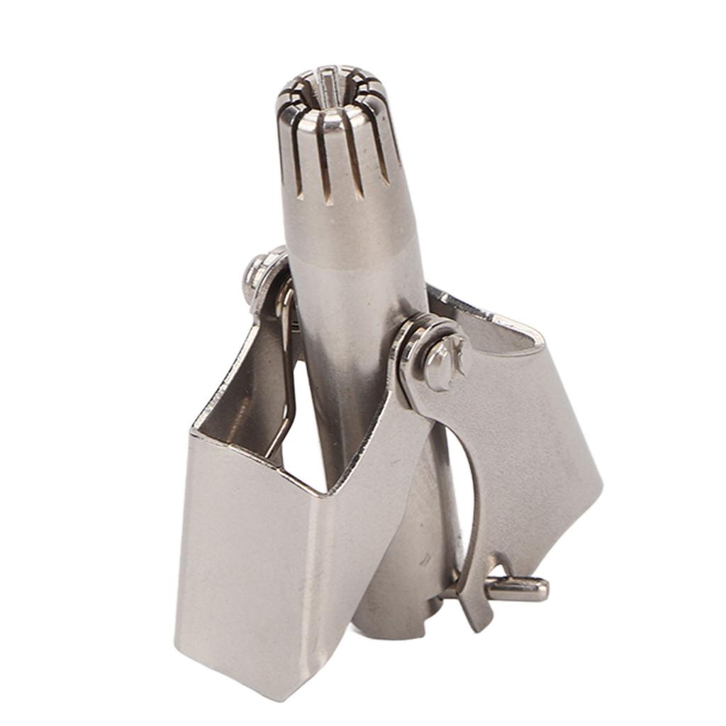 Manual Nose Hair Trimmer 360 Degrees Rotate Stainless Steel with R Round Head Nasal Hair Trimmer for Men