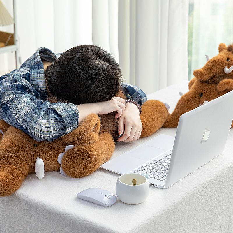 Mammoth plush toy simulation animal doll office lunch break sleeping throw pillow children's companion doll