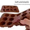 15-Fächer Pflaumenblüten Silikonform für Schokolade, Süßigkeiten, Kekse, Kuchen, Seife oder Eiswürfel