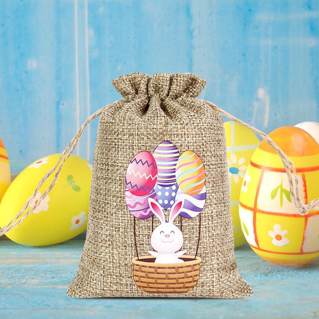 Drawstring Bag Easter Bunny Party Candy Treat for Wedding