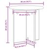 Plant Stand 2 pcs Smoked Oak 40 x 40 x 40 cm