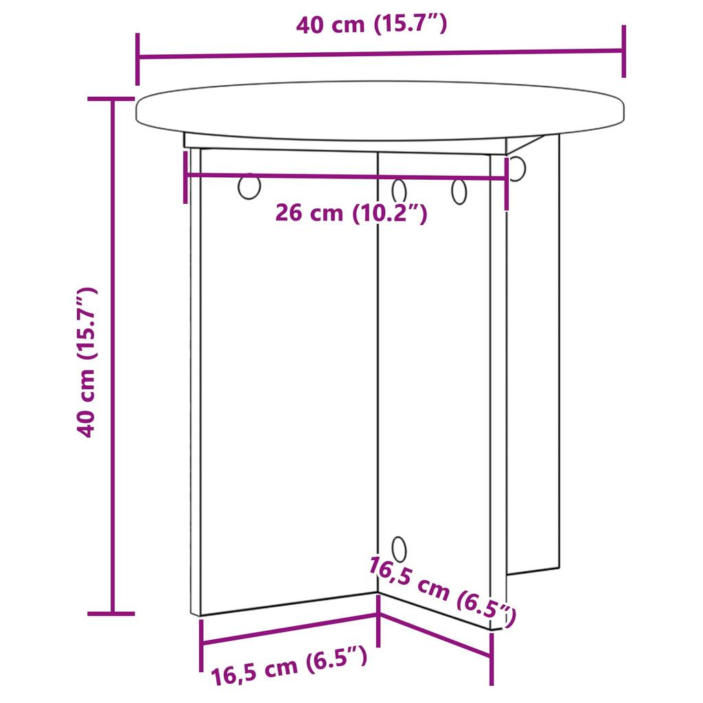 Plant Stand 2 pcs Smoked Oak 40 x 40 x 40 cm
