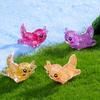 Yousheng 6 Pcs Mini Figurine Axolotl en Résine Modèles Miniatures d'Axolotl Ornement Axolotl Scintillant pour Artisanat DIY Jardin Féerique Paysage Maison de Poupée
