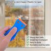 100pcs Double Sided Plastic Scraper Blades Window Floor Car Sticker Removal Replacement Window Cleaning Tool