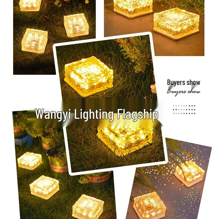Solar Ice Brick Garden Light for Courtyards and Balconies – Enhance Your Outdoor Atmosphere