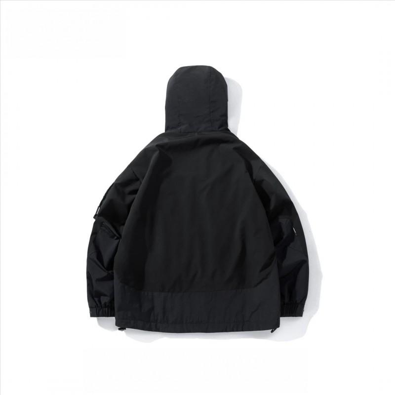 Mens Winter Outdoor Cotton Padded Jacket Hooded Loose Fit Warm Workwear Coat Daily Casual
