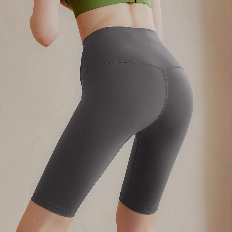Biker Yoga Shorts Summer Thin High Waist Butt Lifting Peach Running Sports Shorts For Women Set Fitness Wear Cycling Shorts