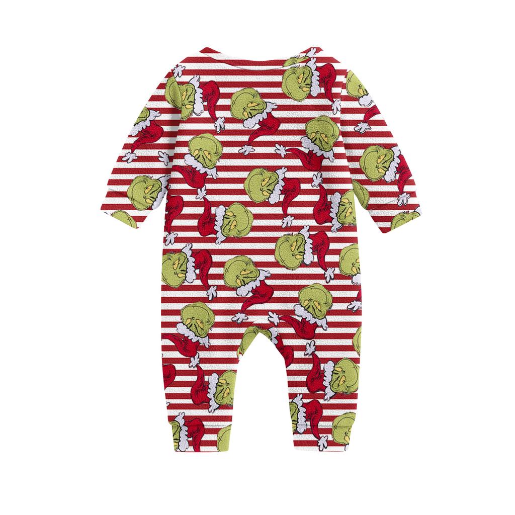 Christmas Prints Family Matching Long Sleeve Tops+Pants Set Family Matching Sets