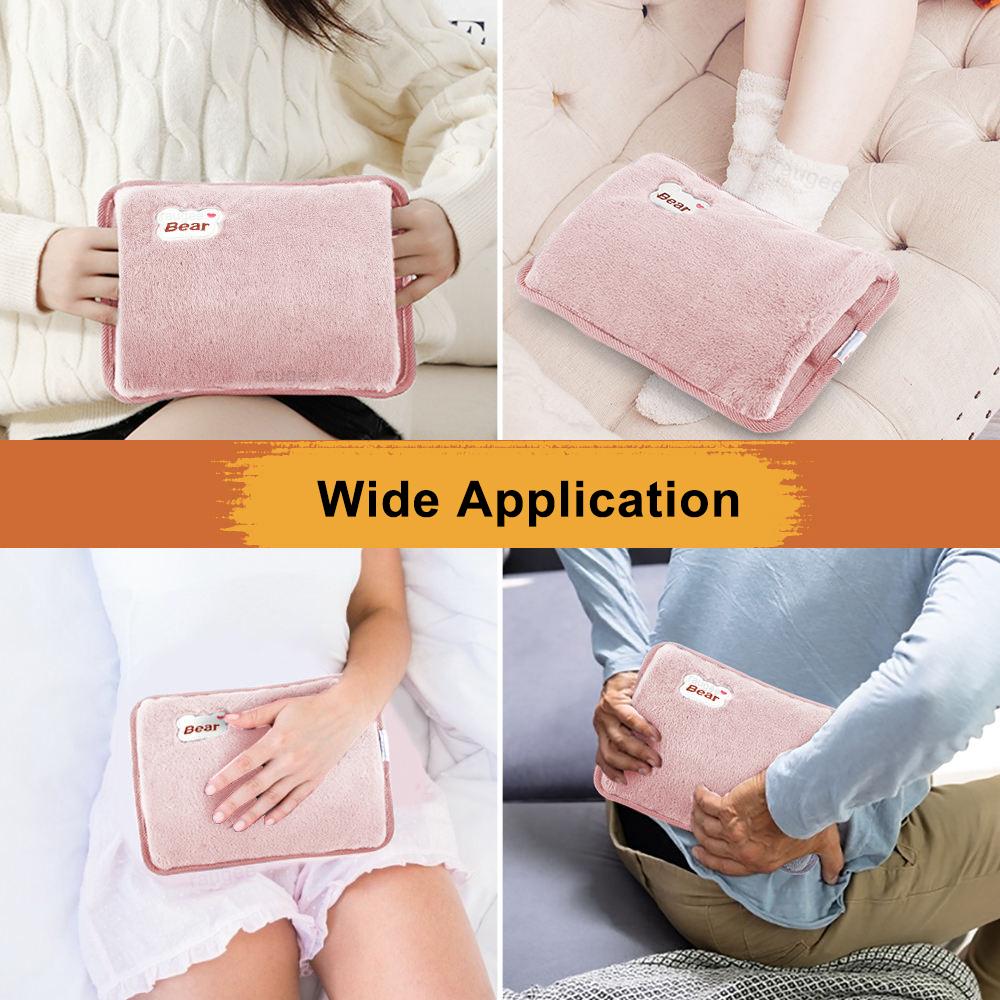 Electric Hand Warmer Hot Water Bag Soft Fast Heating Warm Gloves Home Office Hands Warmer For Water Rechargeable Hot Water Bag