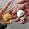 In Stock Panda Bubu And Yier Pendant Dolls Kawaii Toys Cute Cartoon Panda Bear Doll Key Chain Backpack Pendant Couple Gift