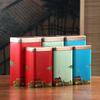 Tin Plate Storage Box Sealed Tea Caddy Small Square Coffee Jar Tea Leaves Container Cans Small Tinplate Spices Storage Boxes