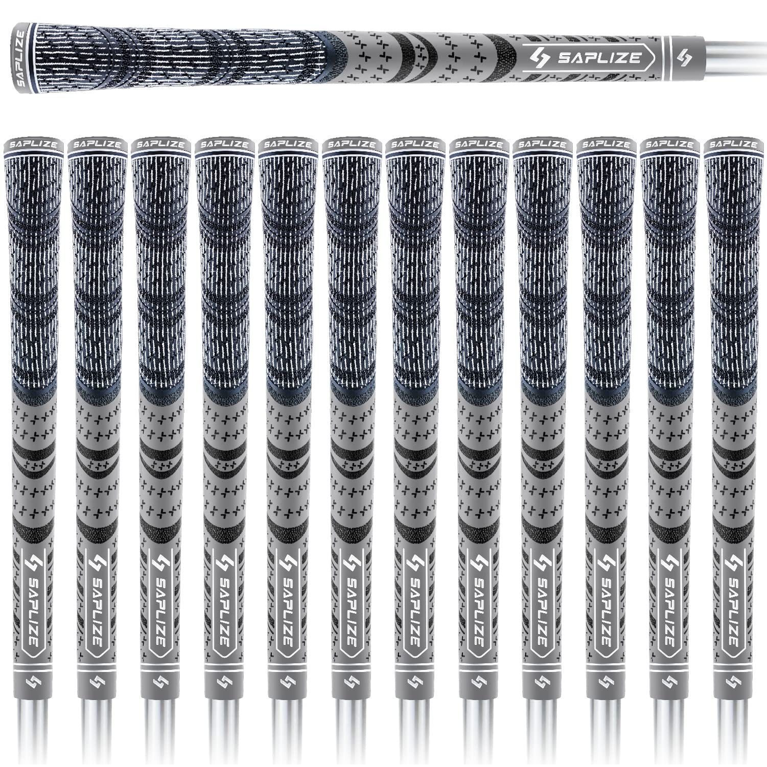 

напівкодові гольф-грипси SAPLIZE, середньо-сірі, 13 стандартних [Набір 13], гумові, різнокольорові, розмір, стандартний, протиковзкі, штук,