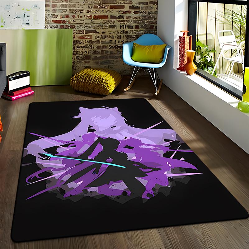 Anime Genshin Carpets Living Room Decoration Bedroom Parlor Tea Table Area Rug Mat Soft Flannel Large Rugs and Baby Gift Carpet