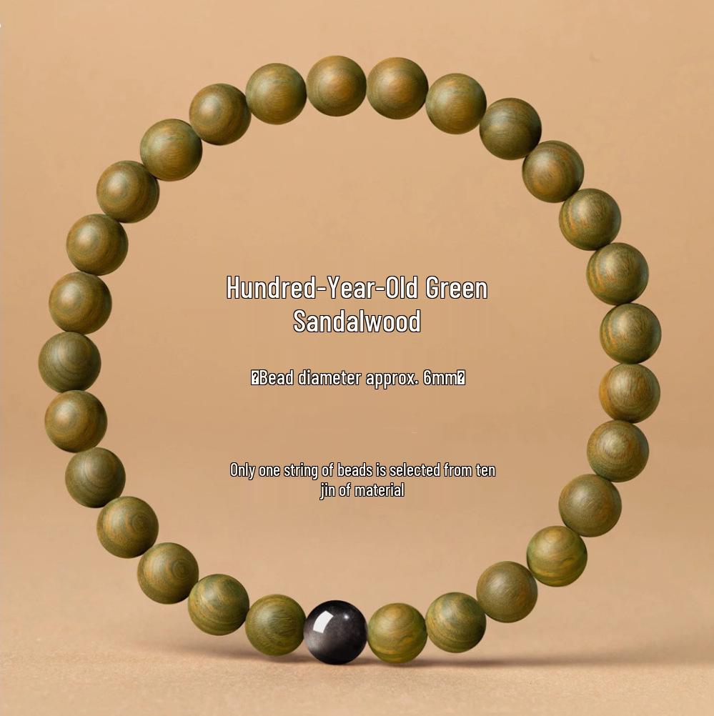 Premium Green Sandalwood & Wenge Bracelet for Men & Women - High Density, Collection Grade
