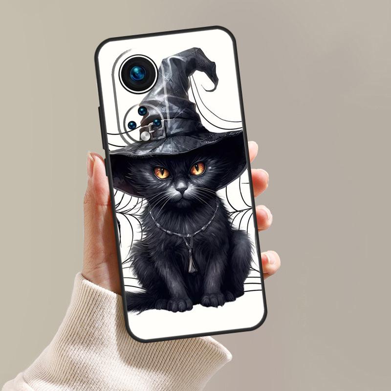 Witch Black Cat Case For Honor Magic 5 6 7 8 Pro 200 400 Lite 50 70 90 Win RT X8c X8b X9a X9b X9c X9d Cover