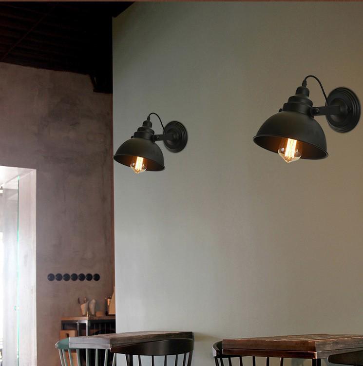Retro Industrial Outdoor Wall Lamp - Iron Art for Hallway, Corridor, Balcony, or Restaurant