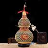 Chinese Knot Carved Gourd Pendant for Living Room Decoration or Gift