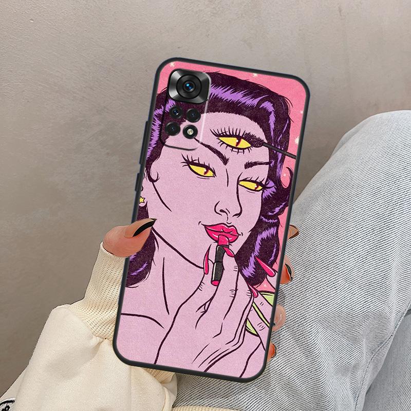 Hippie Grunge Art For Xiaomi Redmi Note 13 10 12 11 14 15 Pro Plus Case Cover For Redmi 15 13C 12C 14C 10C 15C