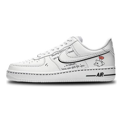 Air Force 1 Skateboard Shoes Women's Low Top Black DD8959-100(Team58-)