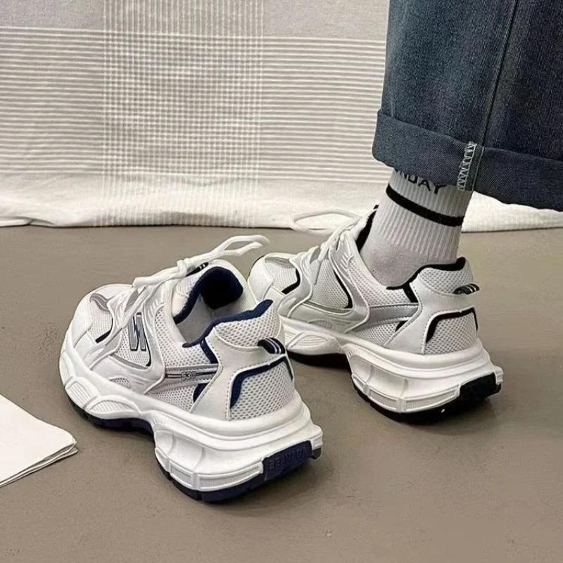 Women's Luxury Outdoor Thick Sole Sneakers Casual Chunky Shoes Women's Mesh Breathable Tennis Vulcanized Zapatillas