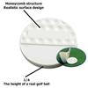 Flat Shaped Golf Balls Putting Training Tool Portable Golf Swing Practice Balls Golf Training Balls Golf Accessories