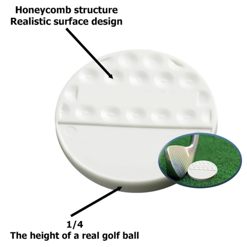 Flat Shaped Golf Balls Putting Training Tool Portable Golf Swing Practice Balls Golf Training Balls Golf Accessories