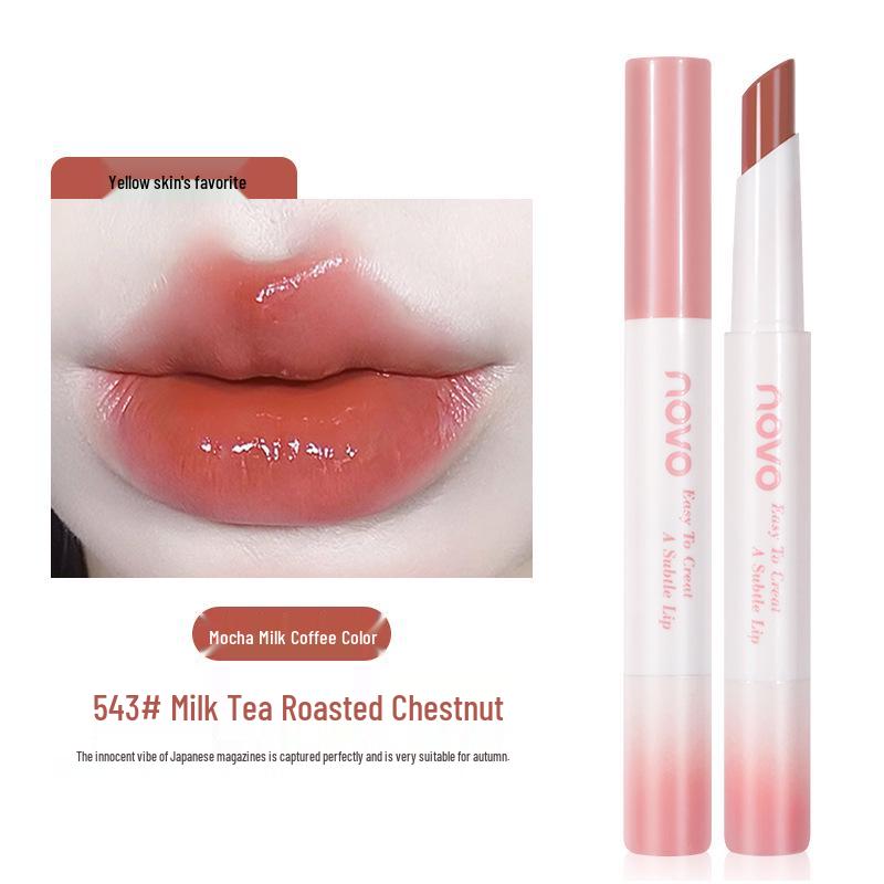 

Novo Charming Sheer Watery Lipstick: Moisturizing, Color-Locking, Easy Application, Whitening, Mirror Gloss for Students and Goddesses.