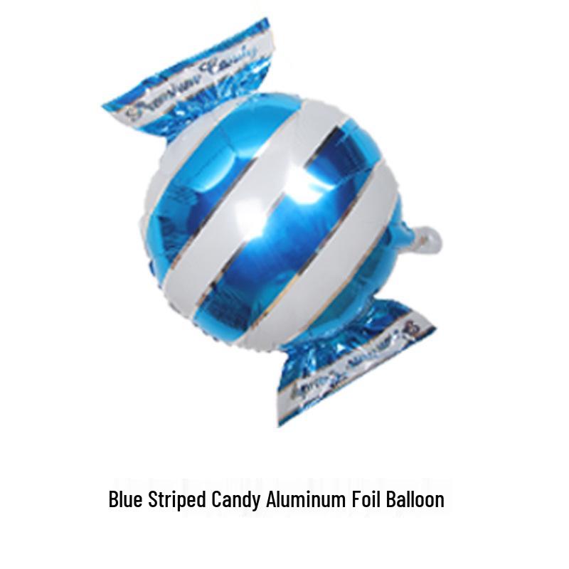 18" Aluminum Foil Pinwheel Candy Lollipop Balloon - Birthday & Christmas Party Decoration