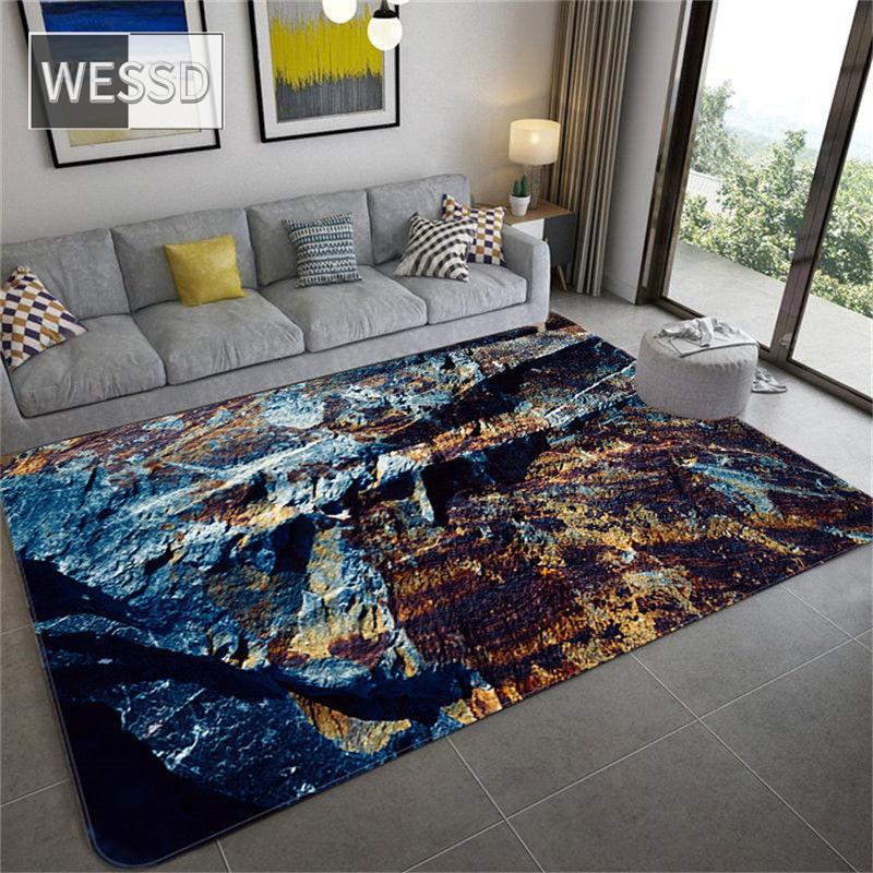 Alfombra con textura de roca para habitación, alfombra antideslizante 3D, alfombra para suelo de baño, alfombra grande y moderna para sala de estar, sofá, felpudo, puerta de entrada, alfombra de cocina