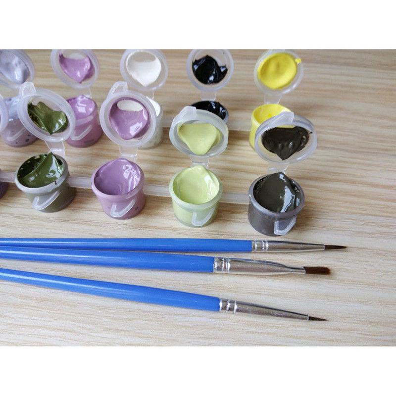 DIY Oil Painting By Numbers Kit Acrylic Paint Handpainted Home Art Decor Creative Gift