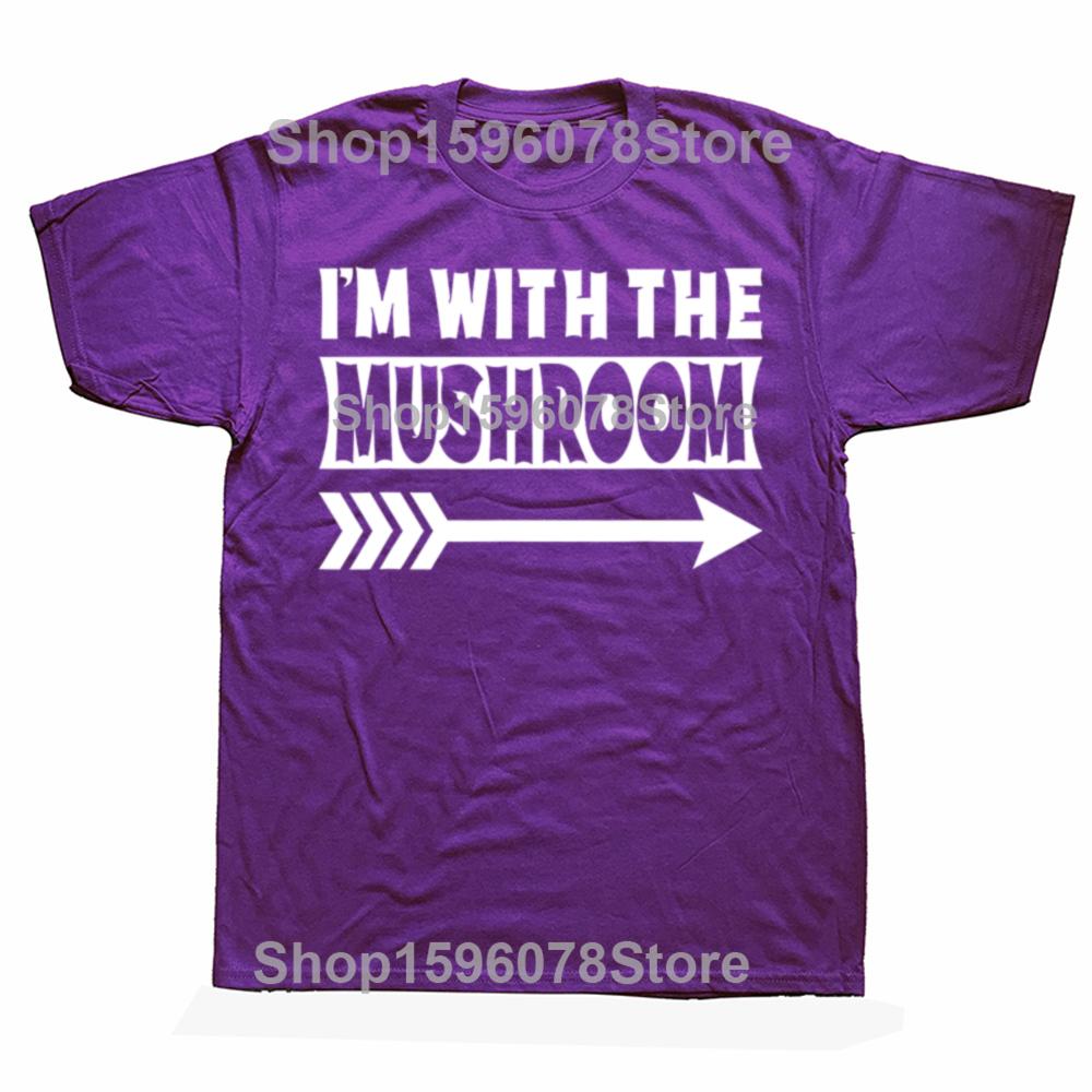 

Funny Im With The Mushroom Halloween Costume 100 Cotton Tshirts Men Fashion Loose Oversized Streetwear Hip Hop Unisex T Shirt 4XL