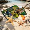 Personalisierbares Neymar Jr Strandtuch mit individuellem Namen, für Reise Camping Strandparty Heimdeko, Geburtstagsgeschenk für Familie & Freunde