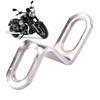 Auspuffhalterung Motorrad Motorrad Auspuff Montagehalterung, Z-Form Schalldämpferklemme, Edelstahl Silber