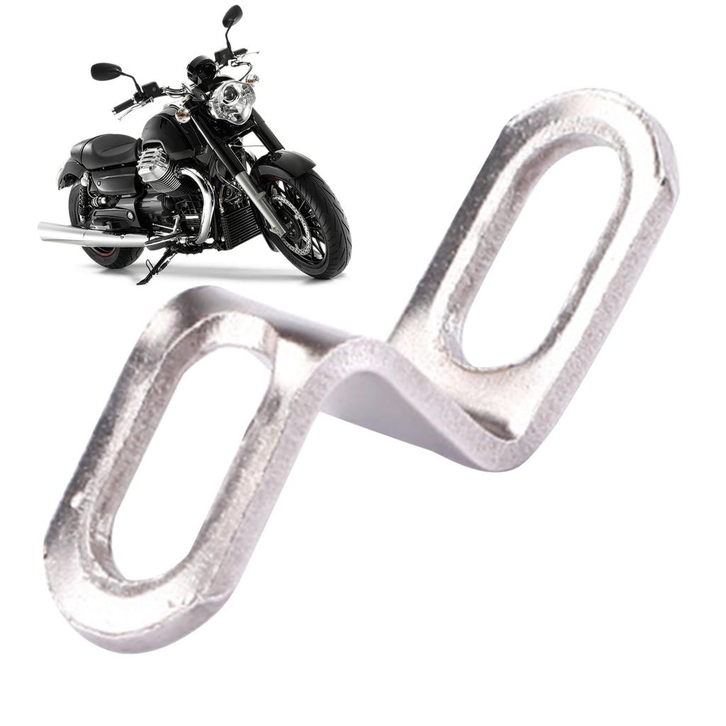 Auspuffhalterung Motorrad Motorrad Auspuff Montagehalterung, Z-Form Schalldämpferklemme, Edelstahl Silber
