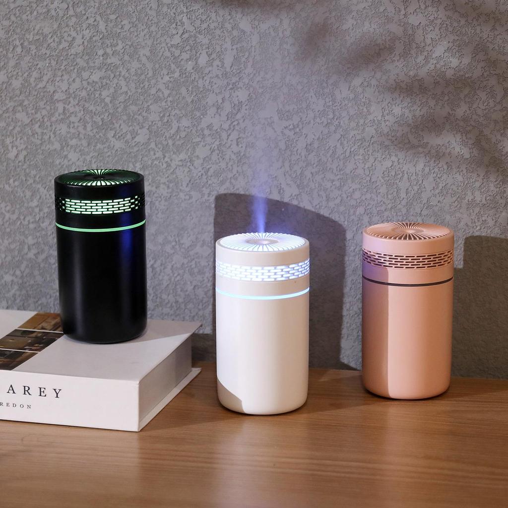 USB Portable Humidifier: Multi-Color Light, Large Mist, Home & Car Air Purifier