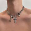 Starburst Double Layer Men's Necklace: Trendy, Light Luxury Hip Hop Style, Unisex Clavicle Chain