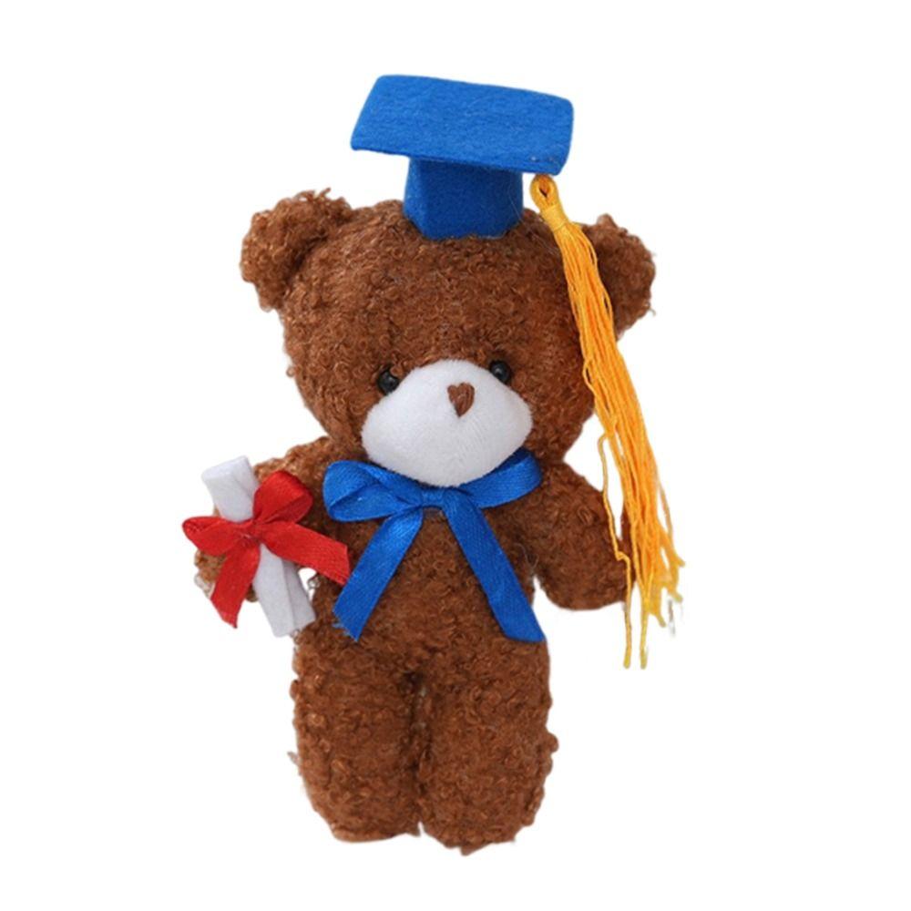 14cm Cute Stuffed Animal Doll Cartoon Graduation Bear Doll Doctor Bear Plush Toy Graduation