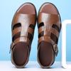 Herren Sandalen Mode Outdoor Freizeit Sandalen Klassische Business Leder Sandalen für Herren Sommer Römische Sandalen Strand Flache Sandalen