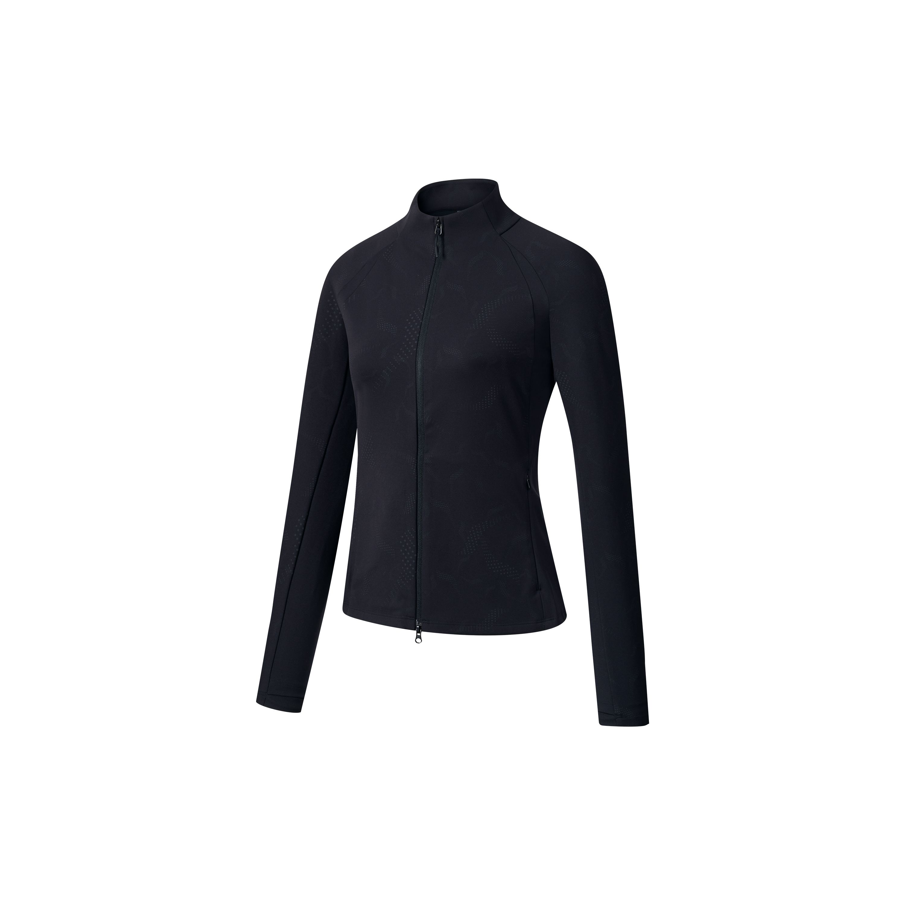 

Saucony Solid Color Casual Zip Collar Long Sleeve Jacket Women jackets Black SC1249044A-PR151 XL