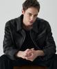 Draw Fit Russell Single Cow Leather Jacket [Black]