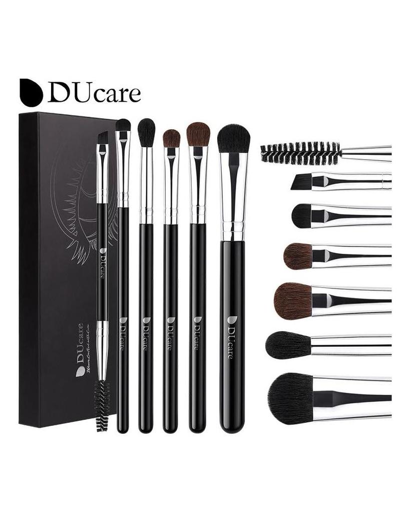 DUcare Eye Brushes 6pcs Eyeshadow Makeup Brush Foundation Highlight Blending Powder Brushes for Women Face Make Up Cosmetics Brush Set