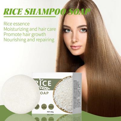 Rice Shampoo, Rice Cream Moisturizes And Protects Hair, Promotes Hair Growth, Nourishes And Repairs Solid Shampoo