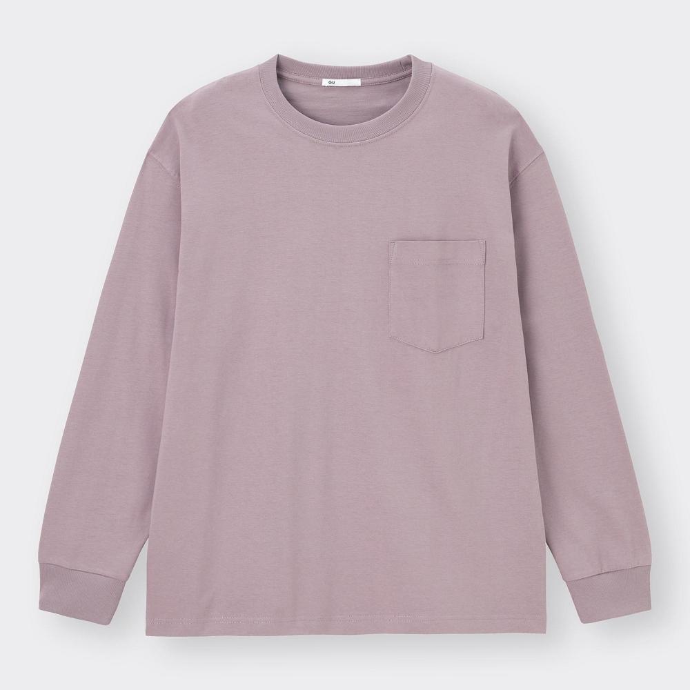 Gu By Uniqlo HeavyweighT Crewneck T  Long Sleeve 
