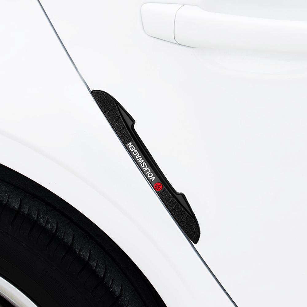 For VOLKSWAGEN VW 4Pcs Car Anti-Collision Bumper Strips Door Side Edge Protective Stickers For Volkswagen VW R Line Polo Jetta M