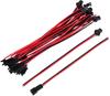JST 2-Pin Cable Kit – 22AWG 135mm – 20 Pairs Male & Female – For RC Models, Car Audio, Adapters – Red/Black