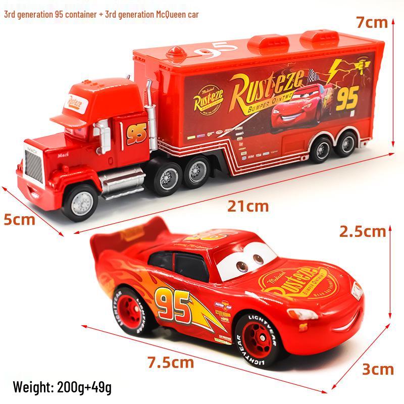 Mack Truck & Race Car Alloy Toy Set for Kids