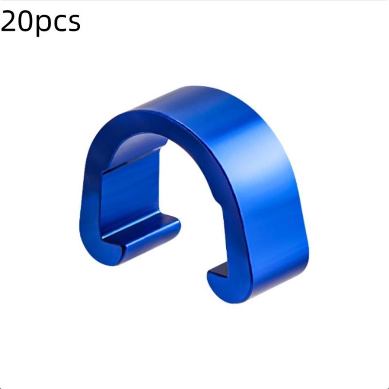 

20Pcs Bike Brake Cable Housing Clip Aluminum Alloy Guide Brake Cable C-Clip Guide Clamps For Mountain Bike Road Bicycles