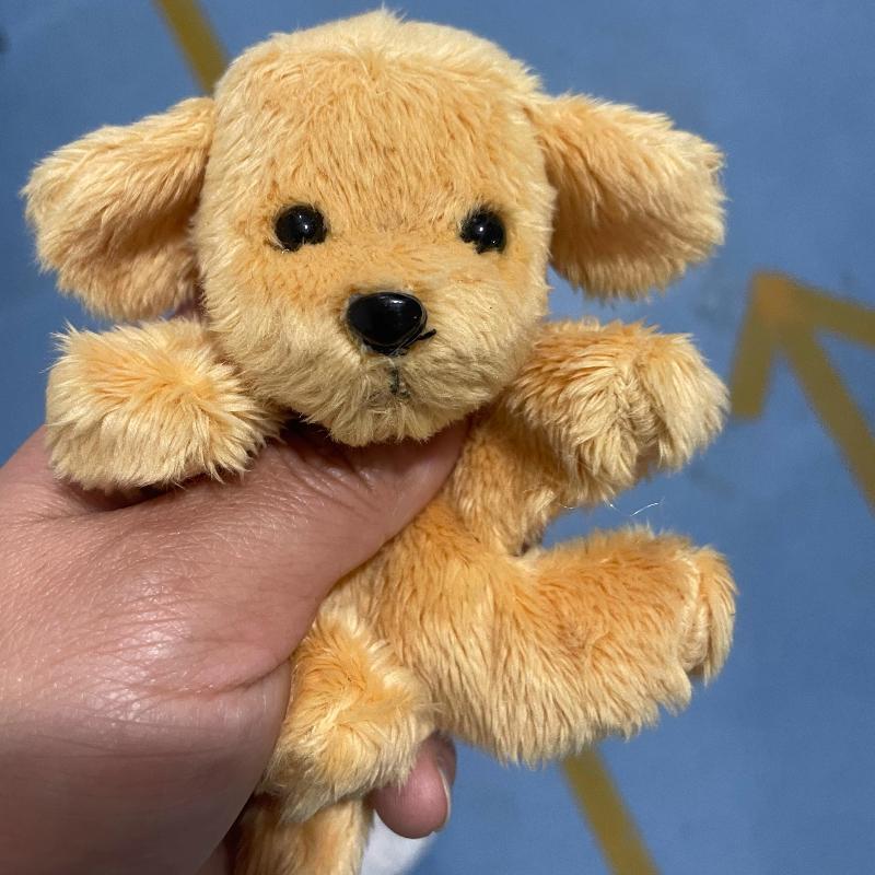 10 cm Plysj Liten Golden Retriever Hund Dekor Søt Nøkkelringkjede Dekor Håndvesketilbehør For Nøkkelring Jentegave Kvinner F